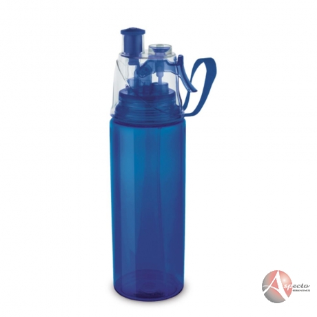 Squeeze Plástico com Borrifador de Água 600 ml Azul