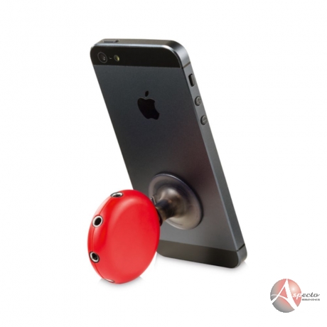Splitter com Suporte para Celular Personalizado Vermelho