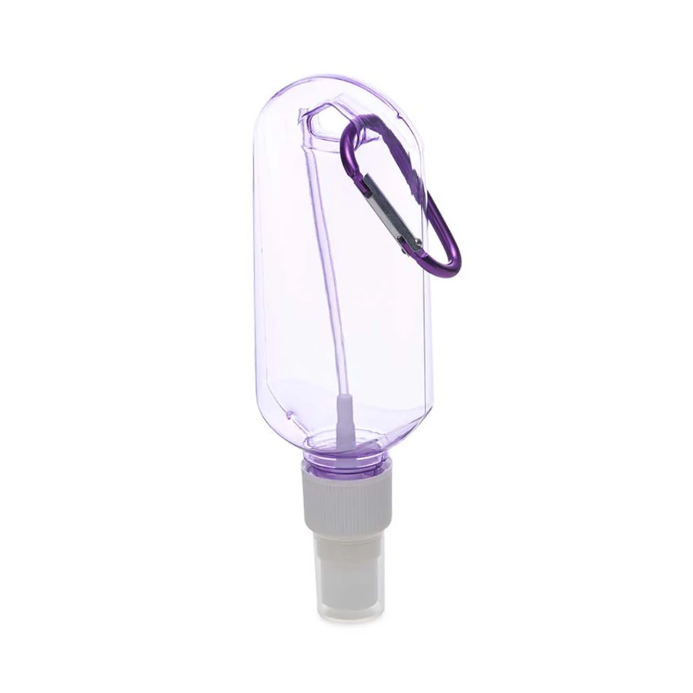 Frasco plástico com mosquetão personalizado para brindes promocionais