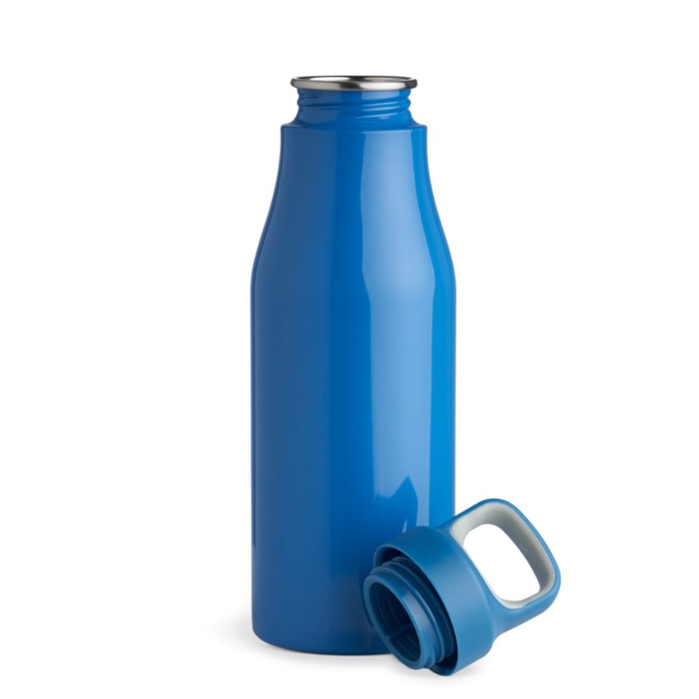 Garrafa Inox Azul 650ml Promocional para Brindes