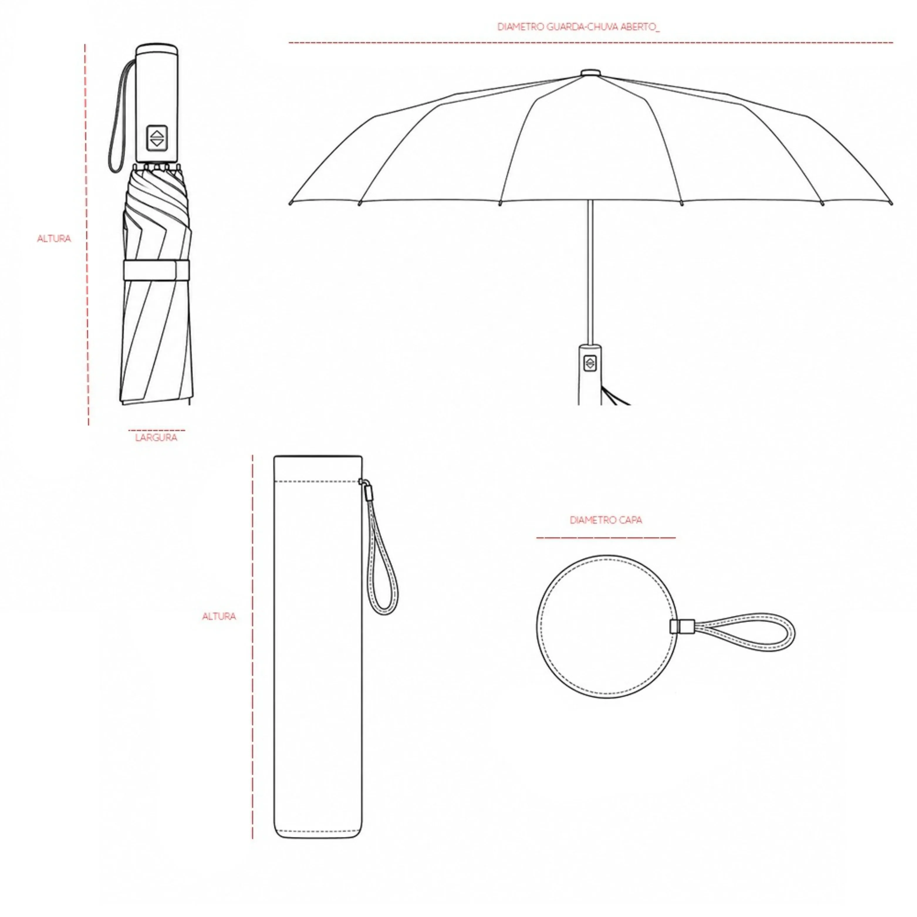 Guarda-chuva Automático Personalizado