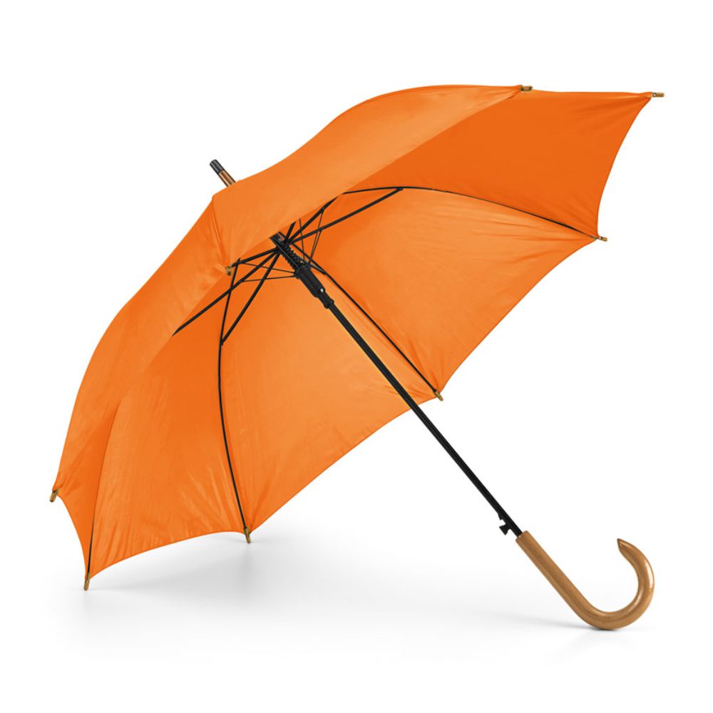 Guarda-chuva de Poliéster Laranja para Brindes Personalizados