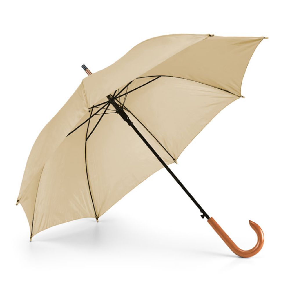 Guarda-chuva de Poliéster Bege para Brindes Personalizados