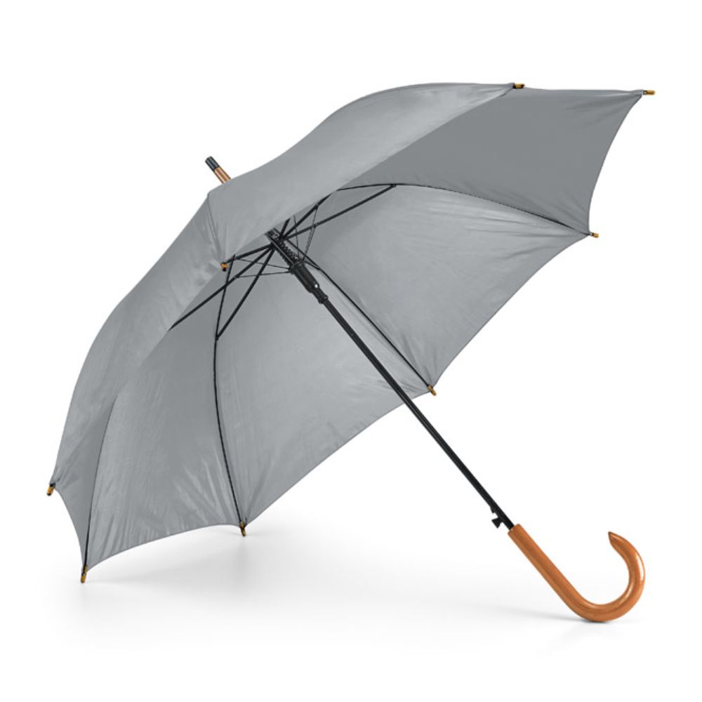 Guarda-chuva de Poliéster Cinza para Brindes Personalizados