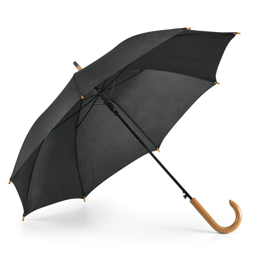 Guarda-chuva de Poliéster Preto para Brindes Personalizados