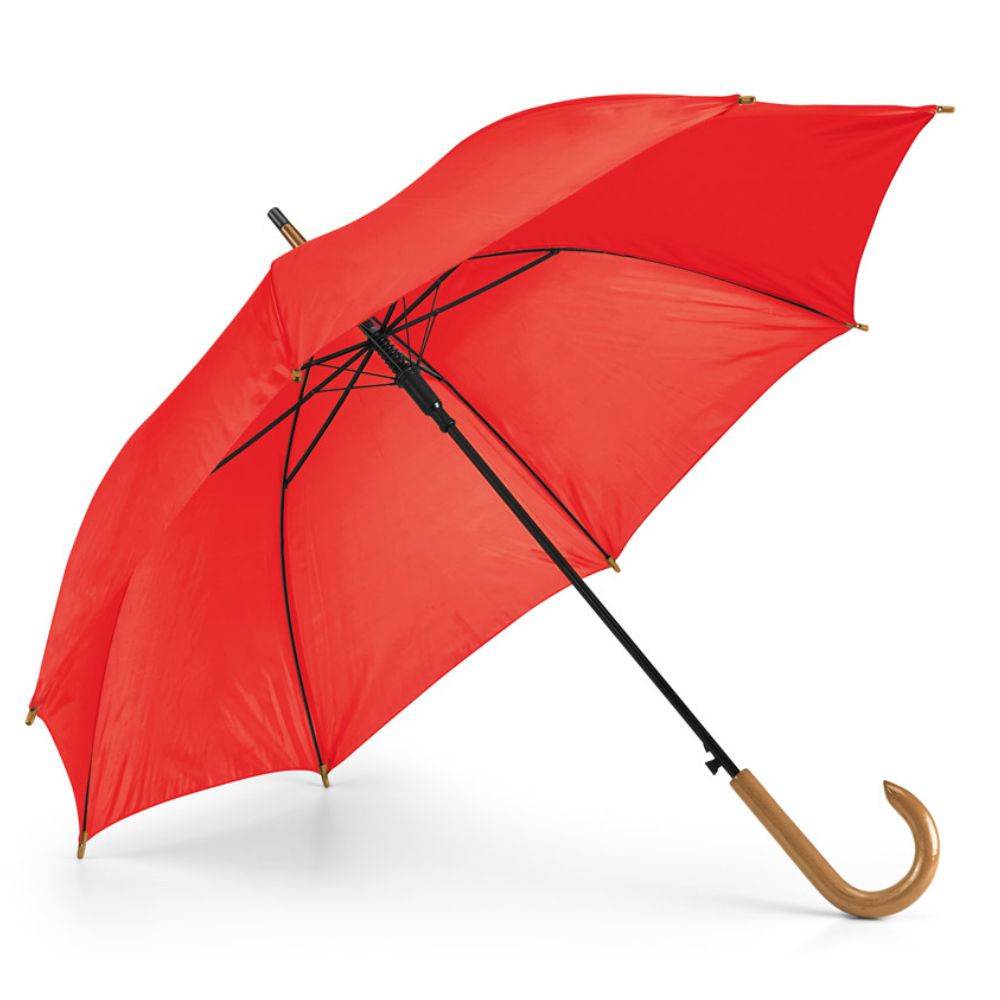 Guarda-chuva de Poliéster Vermelho para Brindes Personalizados