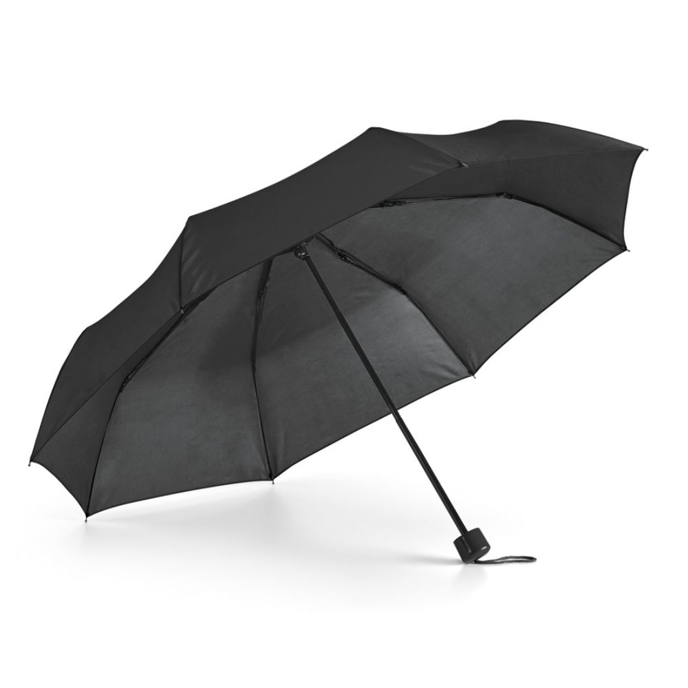 Guarda-chuva Dobrável em 3 Seções Preto para Brindes Personalizados