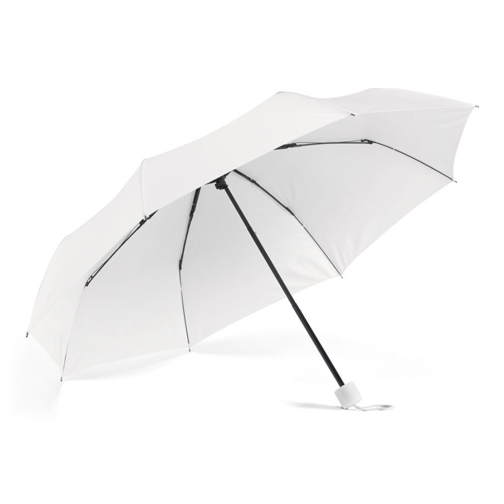 Guarda-chuva Dobrável em 3 Seções Branco para Brindes Personalizados