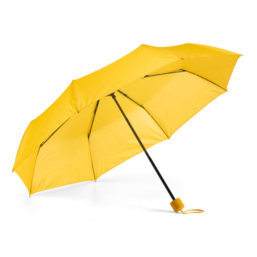 Guarda-chuva Dobrável em 3 Seções Amarelo para Brindes Personalizados