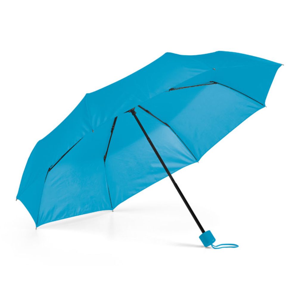 Guarda-chuva Dobrável em 3 Seções Azul para Brindes Personalizados