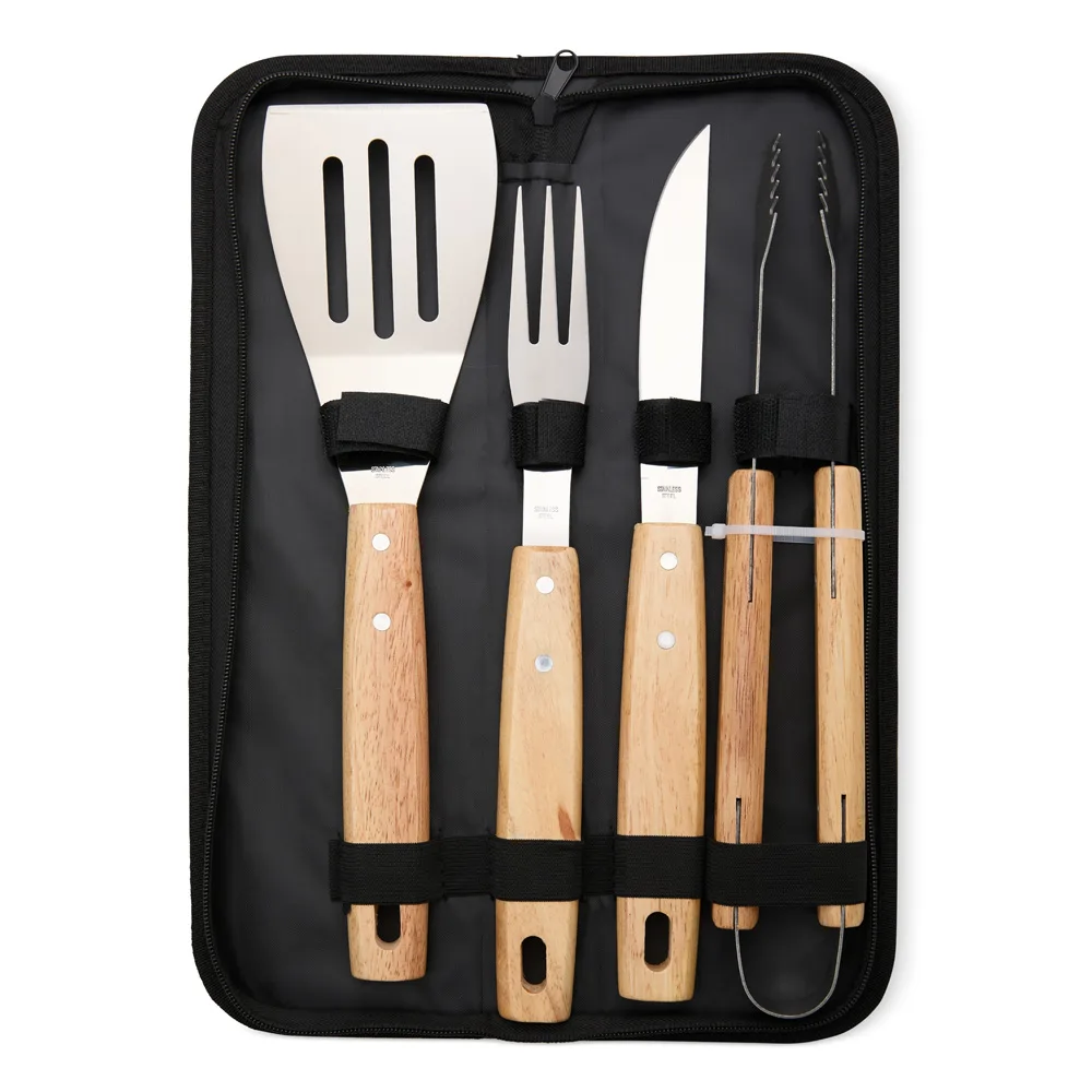 Kit Churrasco 4 Peças para Brindes