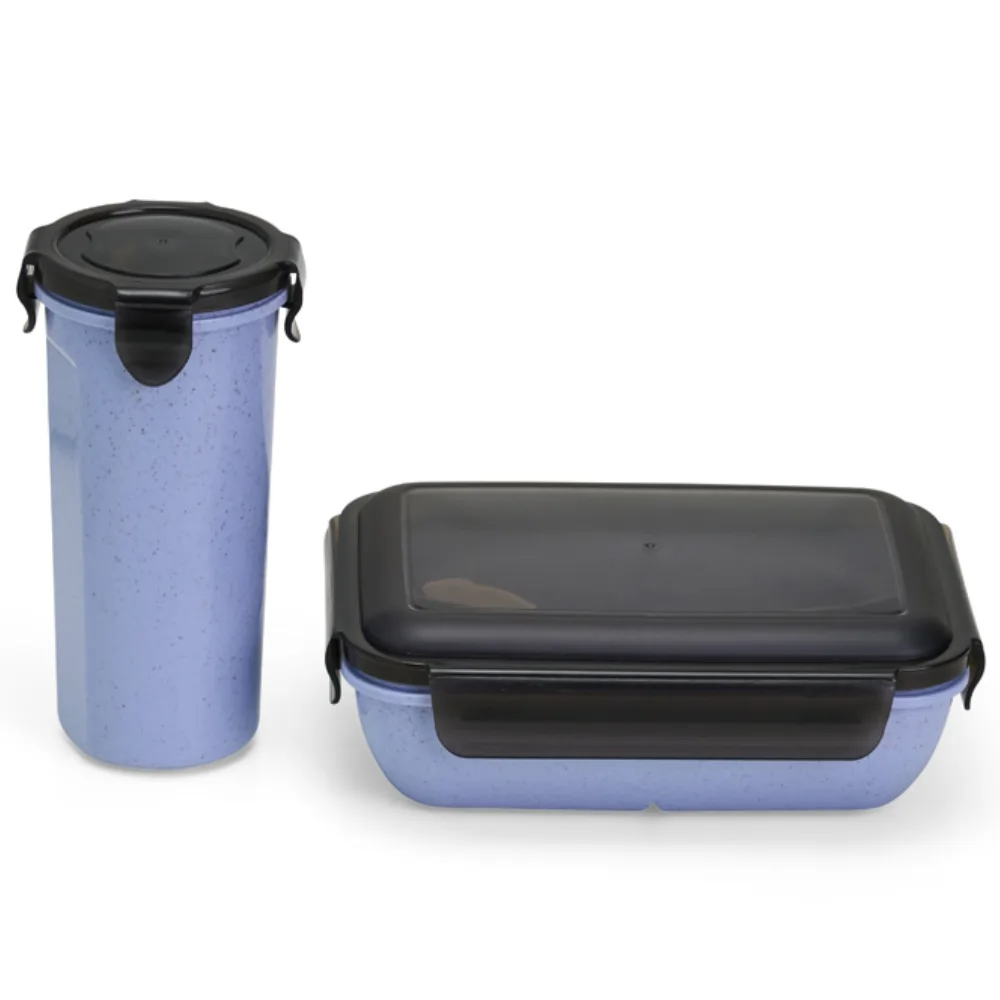 Kit Copo e Marmita Fibra de Bambu Personalizado para Brindes Promocionais