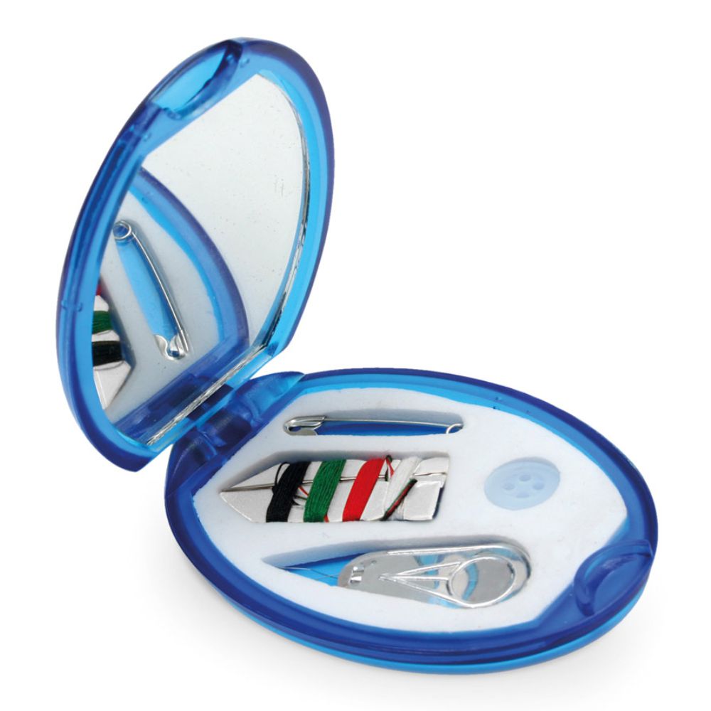 Kit Costura Azul Personalizado para Brindes