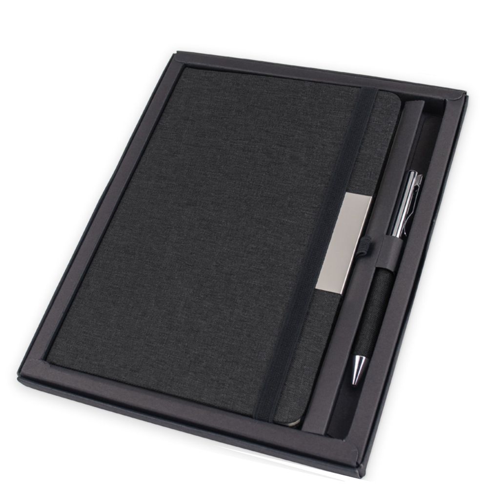 Kit Executivo 2 Peças Preto para Brindes Personalizados