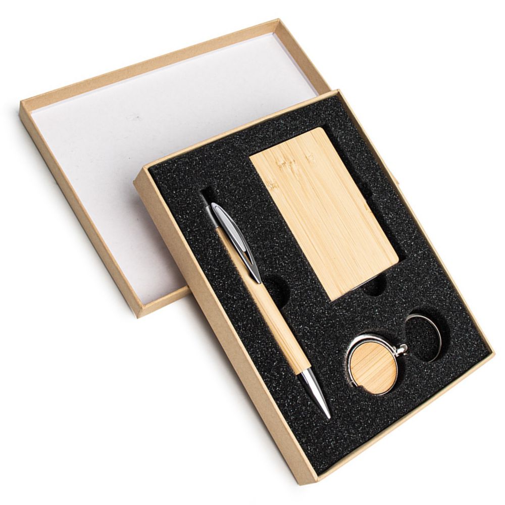 Kit executivo ecológico 3 Peças personalizado para brindes corporativos