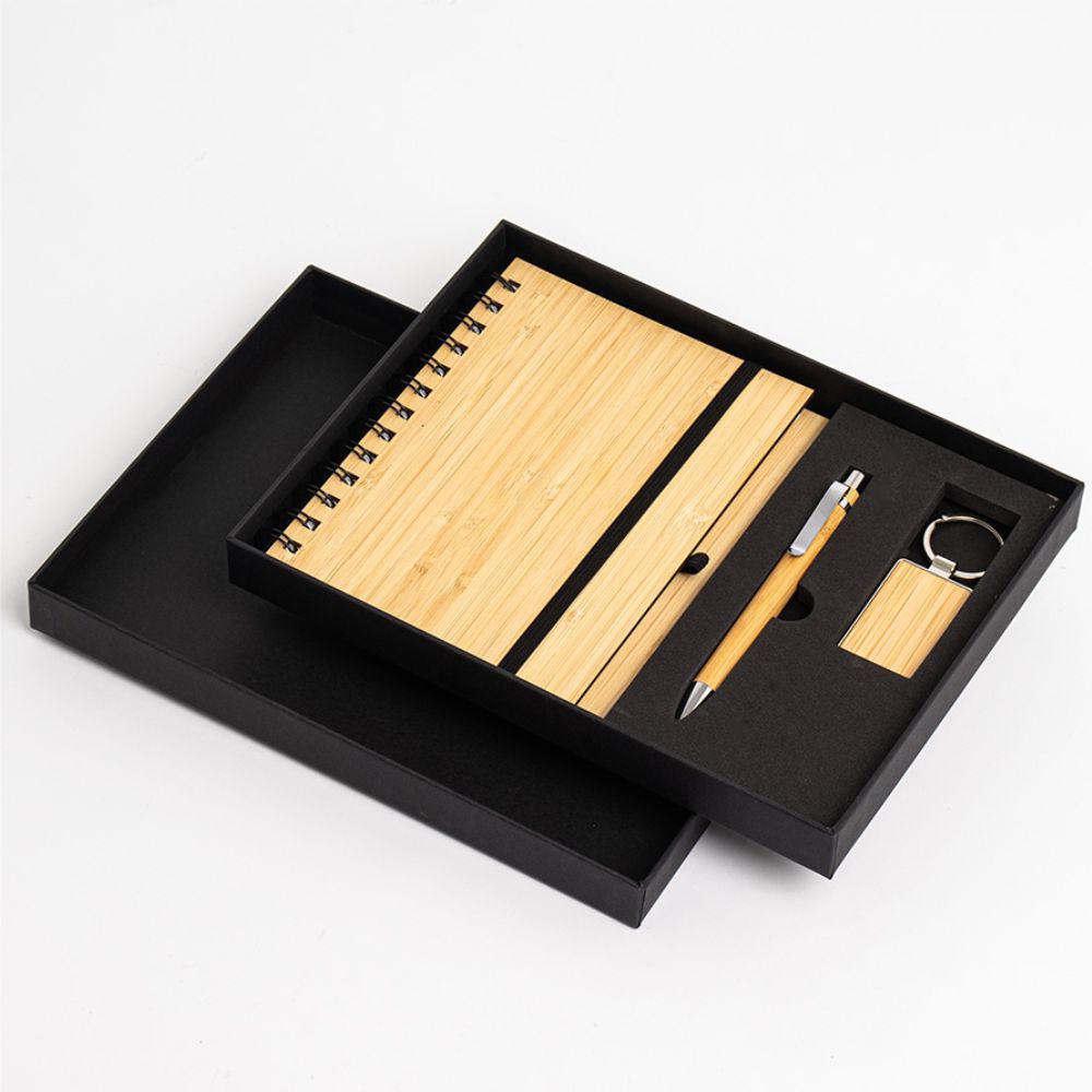 Kit executivo ecológico personalizado para brindes corporativos