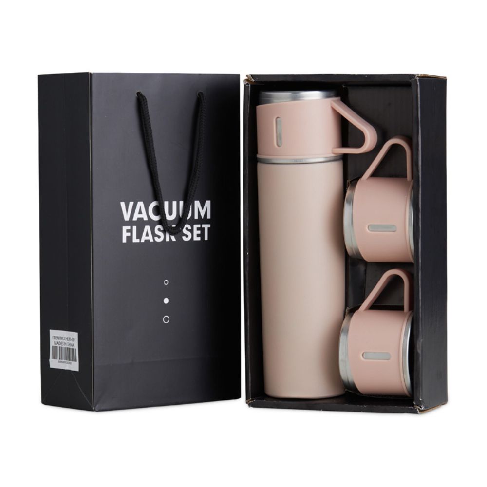 Kit Garrafa Térmica Verde para Brindes Corporativos 450ml