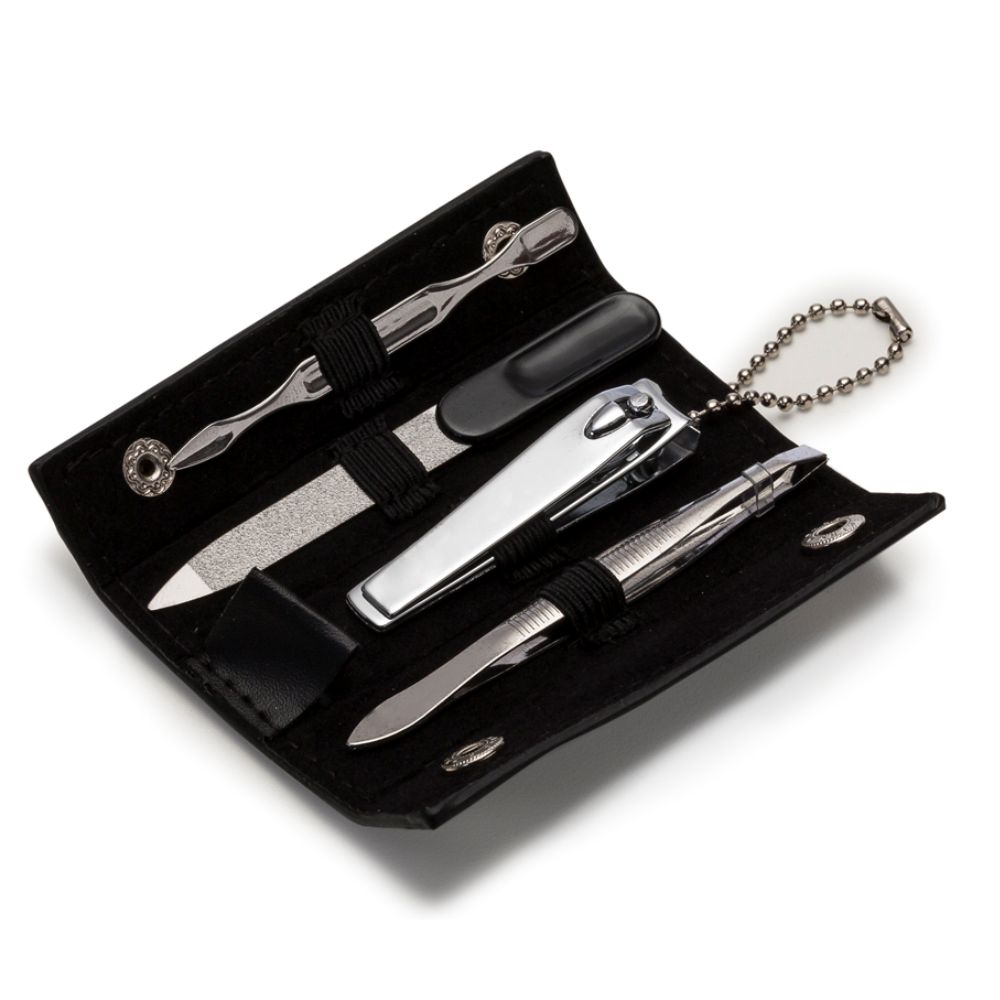 Kit Manicure Preto para Brindes Personalizados
