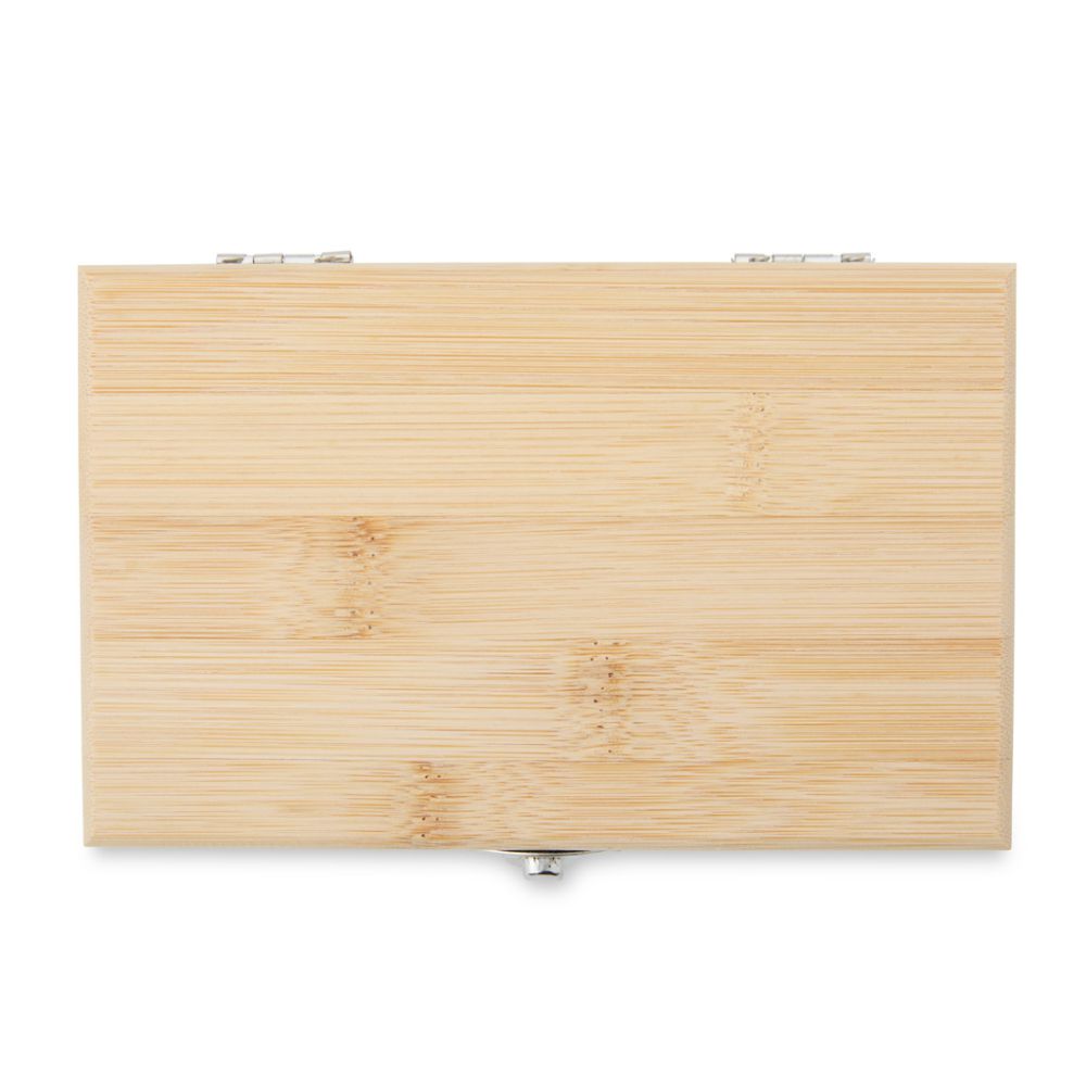 kit vinho em bambu personalizado para brindes corporativos
