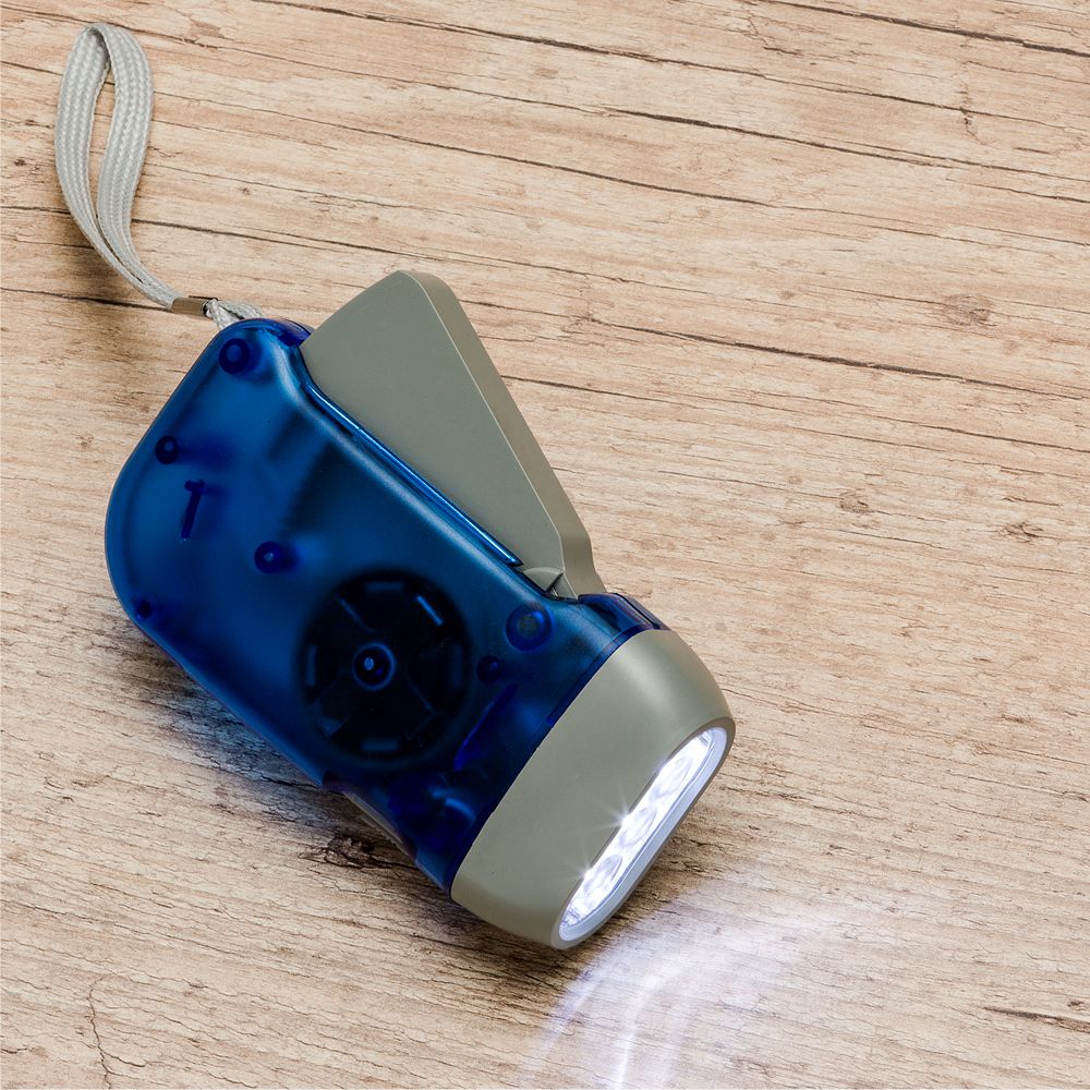 Lanterna Plástica Dínamo para Brindes Personalizados