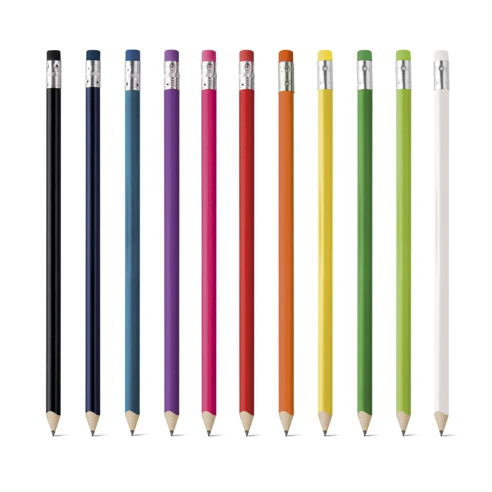 Lápis Apontado com Borracha Personalizado