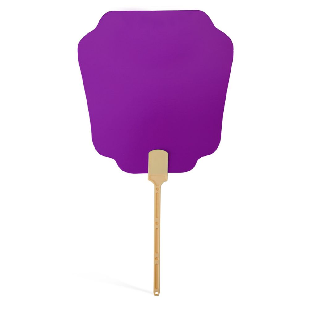 Leque de Papel Roxo para Brindes Promocionais