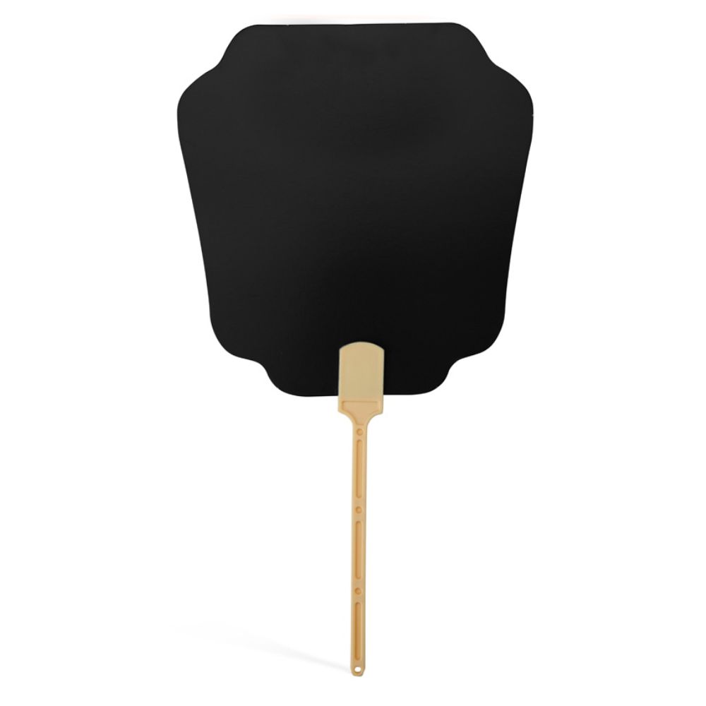 Leque de Papel Preto para Brindes Promocionais