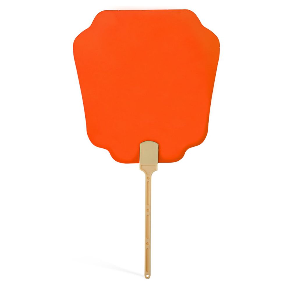 Leque de Papel Laranja para Brindes Promocionais