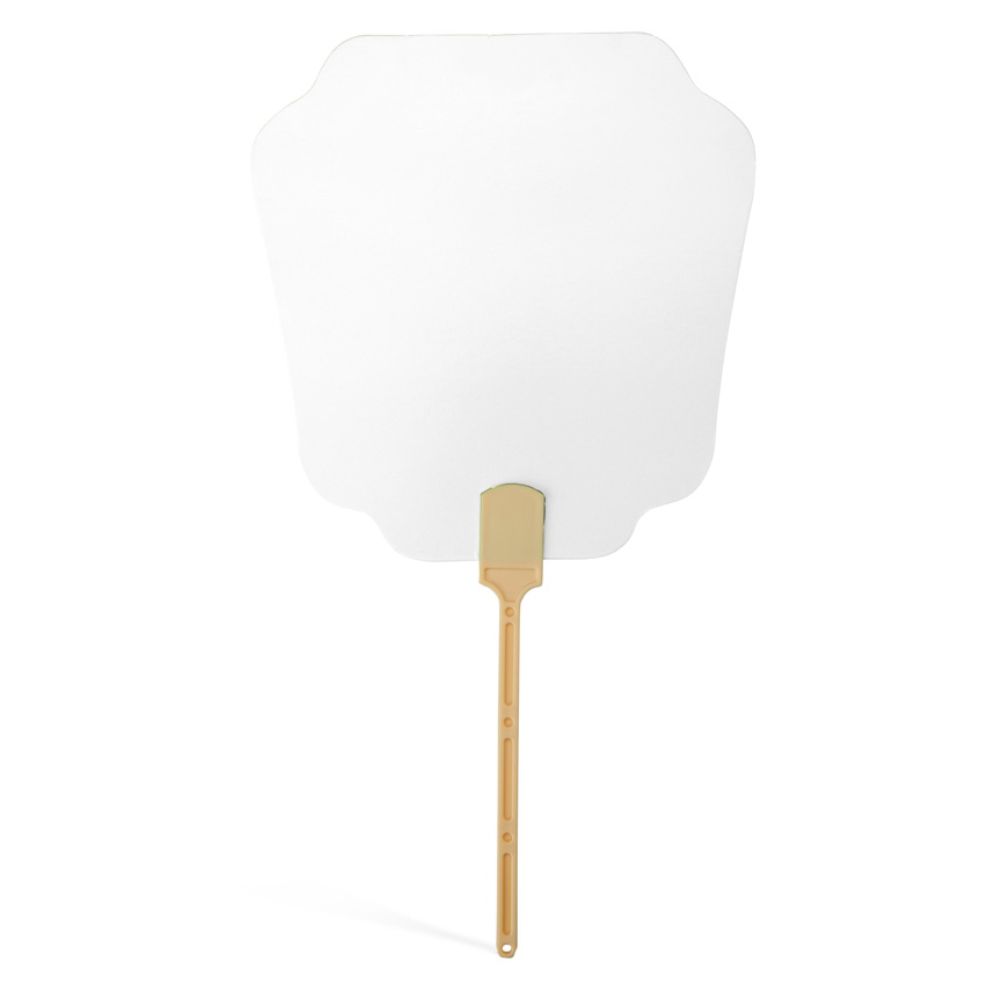 Leque de Papel  Branco para Brindes Promocionais