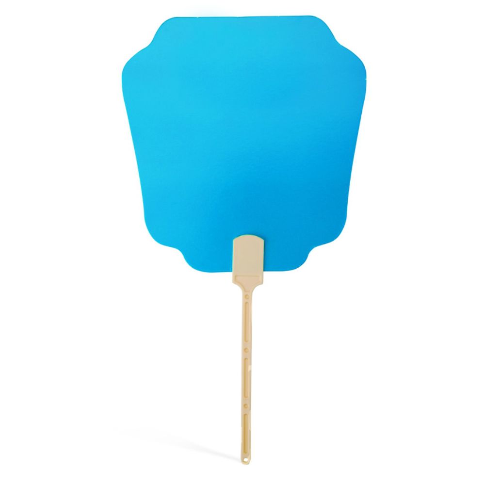 Leque de Papel  Azul Claro para Brindes Promocionais