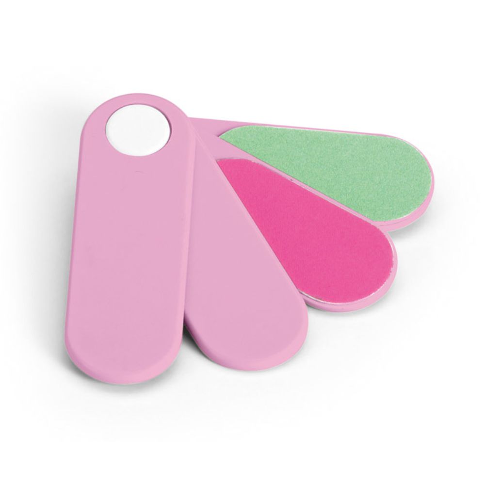 Lixas com 4 Camadas Rosa para Brindes Personalizados