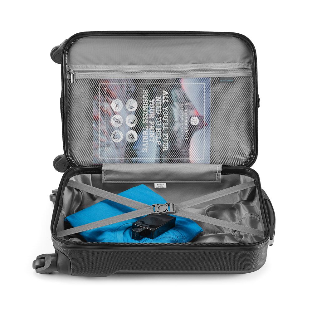 Mala de Viagem Executivo em ABS Preto para Brindes Personalizados