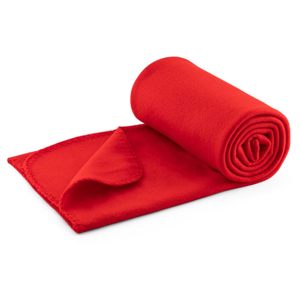 Manta em Tecido Polar 180 g/m² Vermelho para Brindes Persanalizados