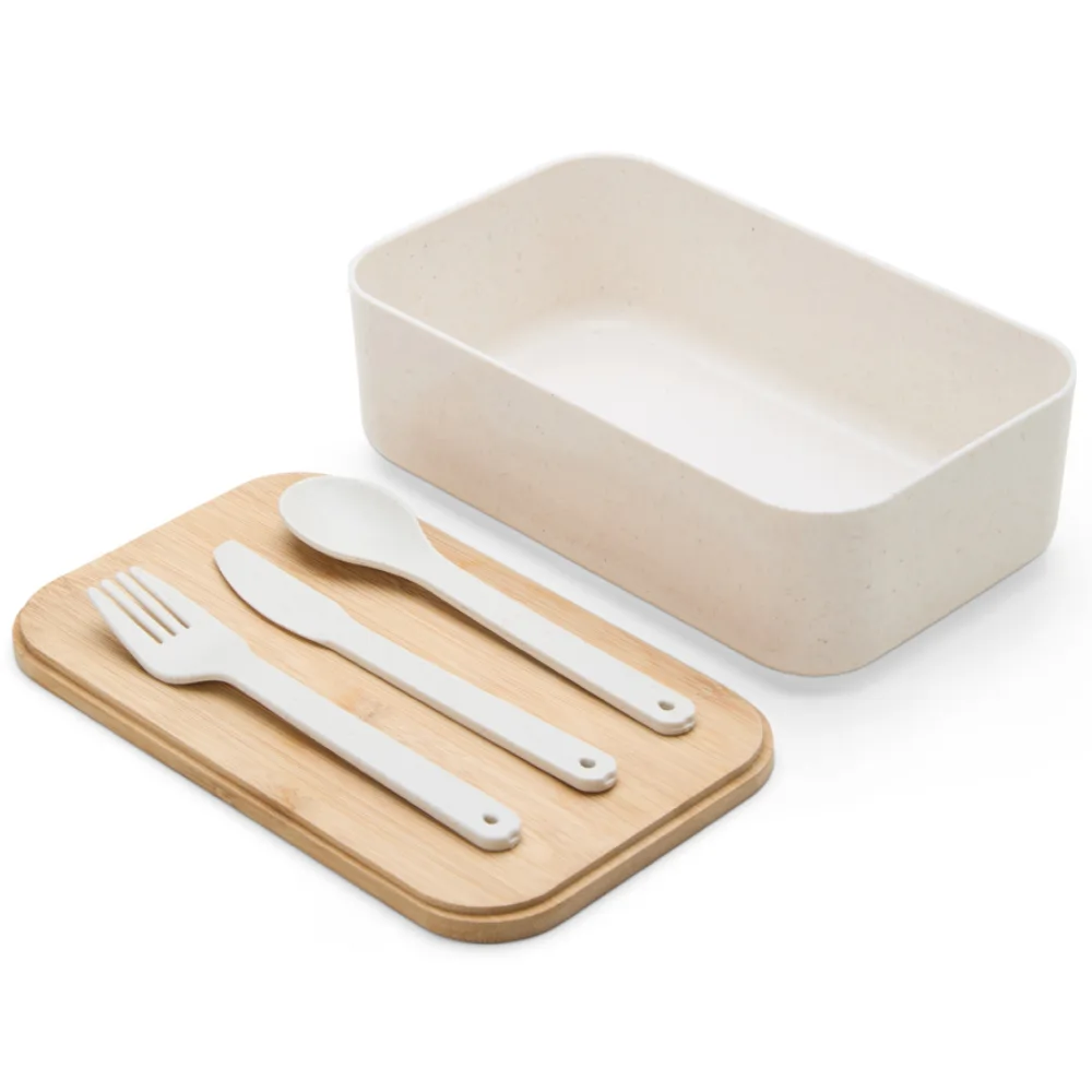 Marmita em fibra de trigo personalizada para brindes promocionais