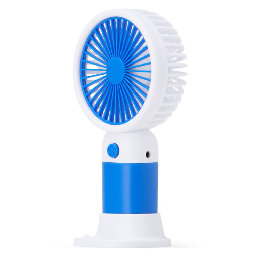 Mini Ventilador Azul Recarregável Personalizado para Brindes