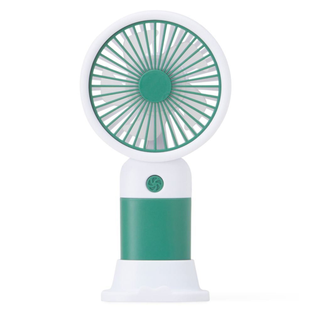 Mini Ventilador Verde Recarregável Personalizado para Brindes