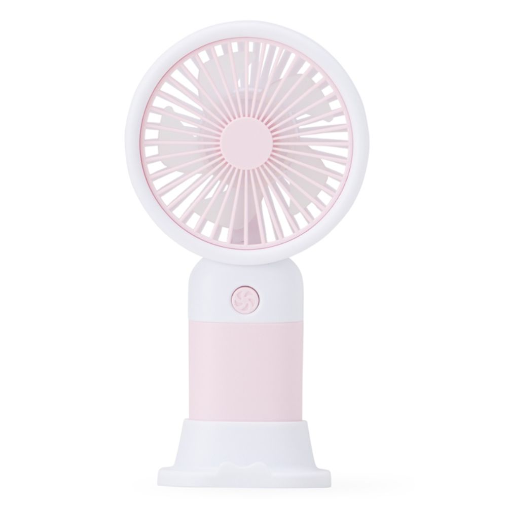 Mini Ventilador Rosa Recarregável Personalizado para Brindes