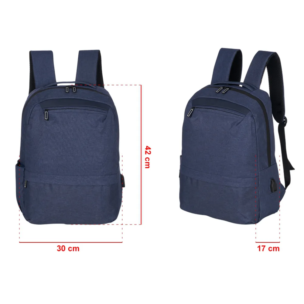Mochila de Nylon USB 21 Litros para Brindes
