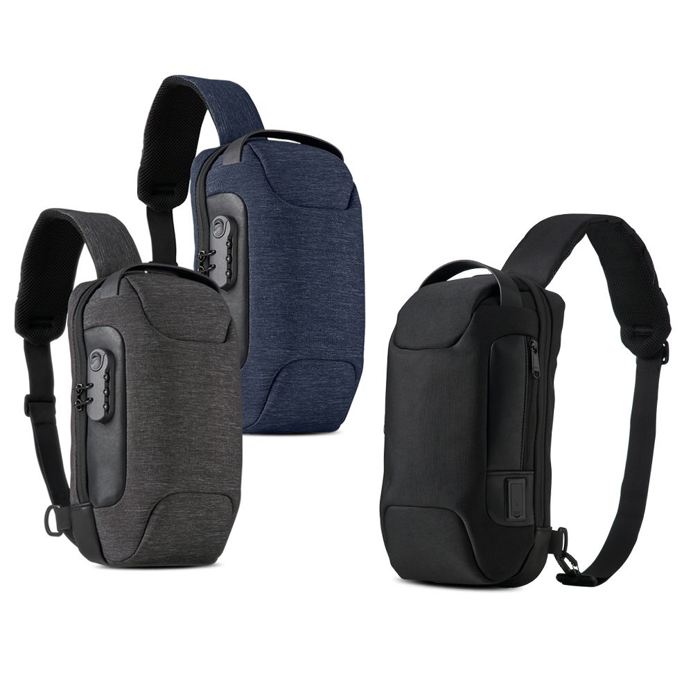 Mochila de Ombro USB Anti-Furto para Brindes