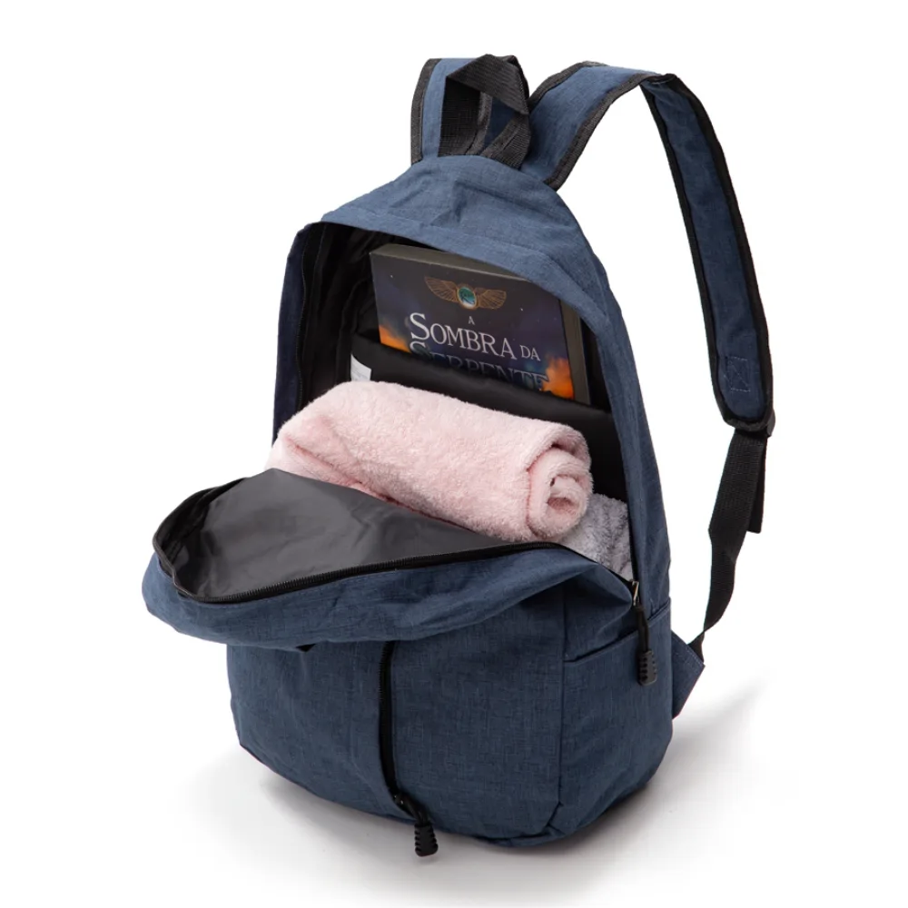 Mochila em poliéster personalizada para brindes corporativos