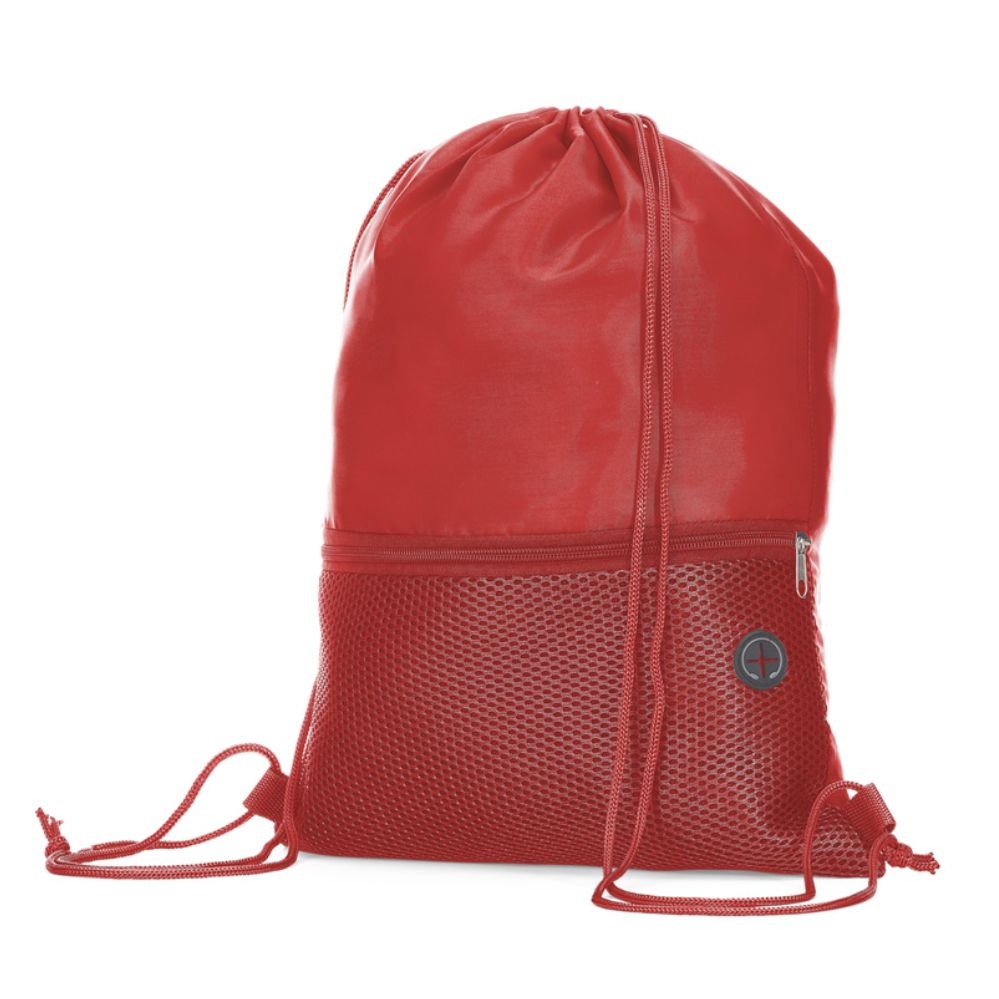 Mochila Saco em Poliéster  Vermelho para Brindes