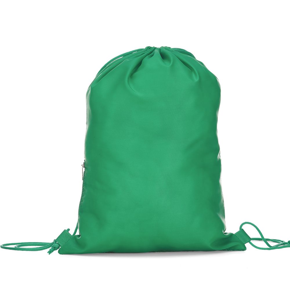 Mochila Saco em Poliéster Verde para Brindes