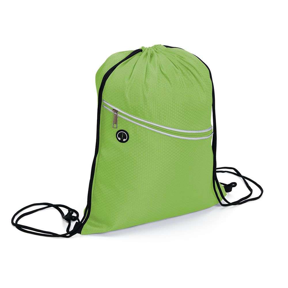 Mochila Saco Verde Impermeável para Brindes Promocionais