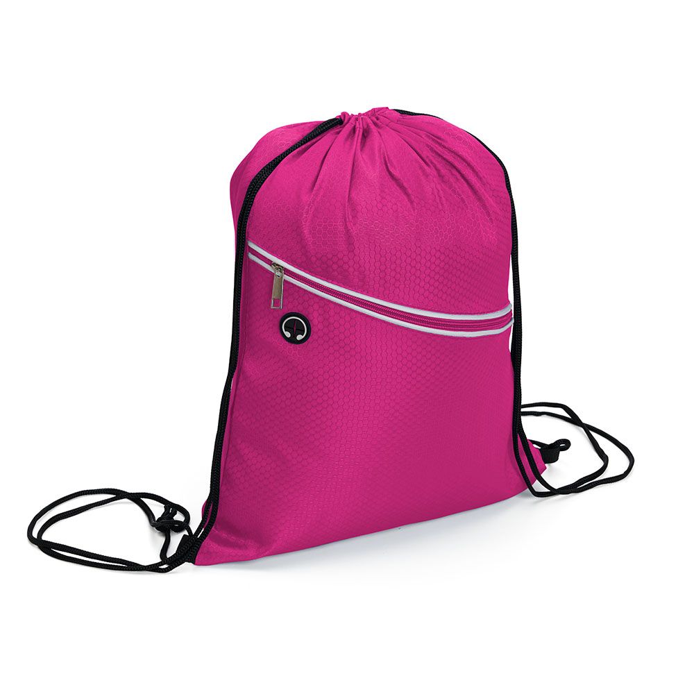 Mochila Saco Rosa Impermeável para Brindes Promocionais