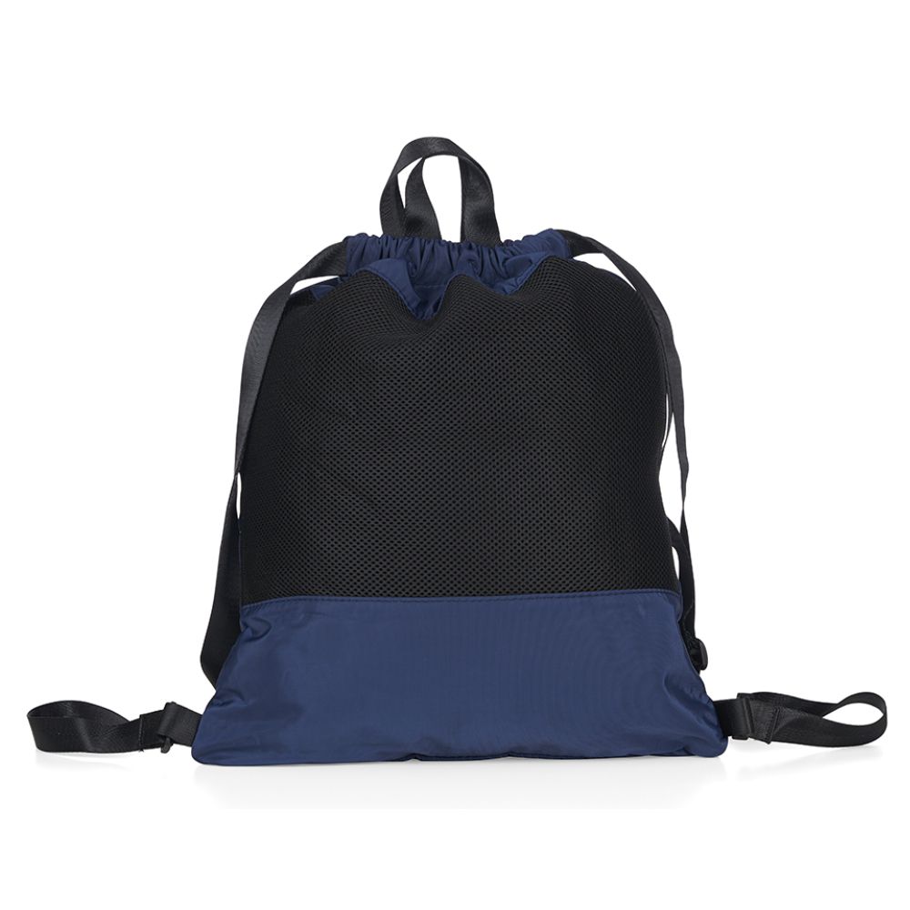 Mochila Saco Azul Poliéster para Brindes Promocionais