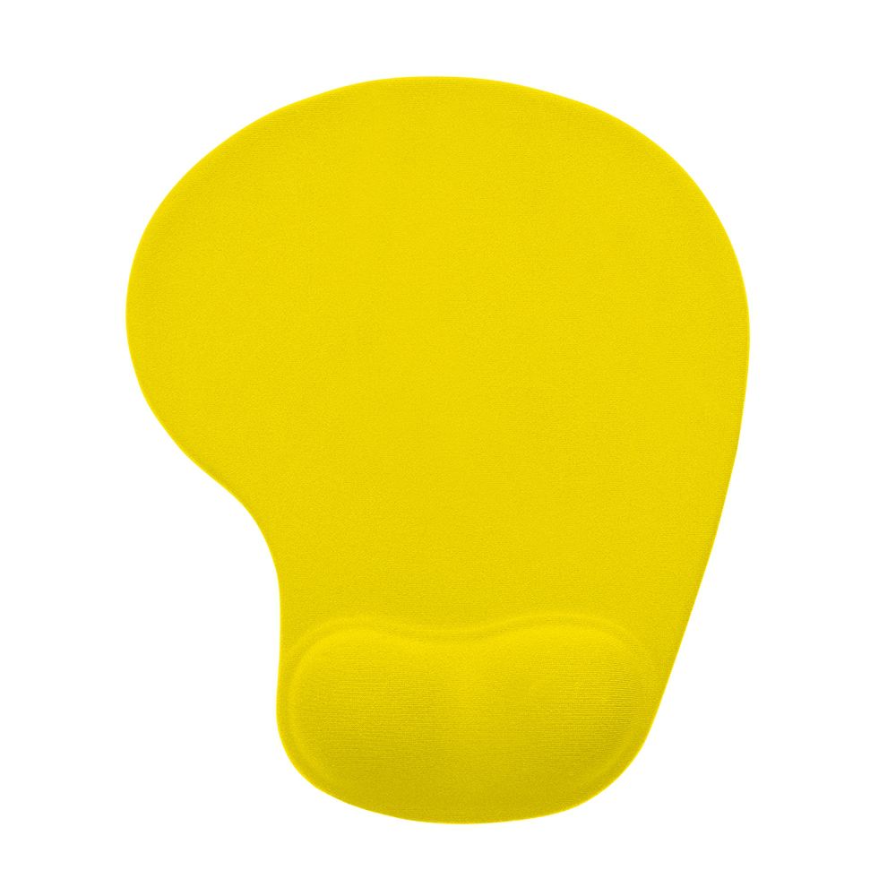 Mouse Pad Ergonômico Personalizado para Brindes Amarelo
