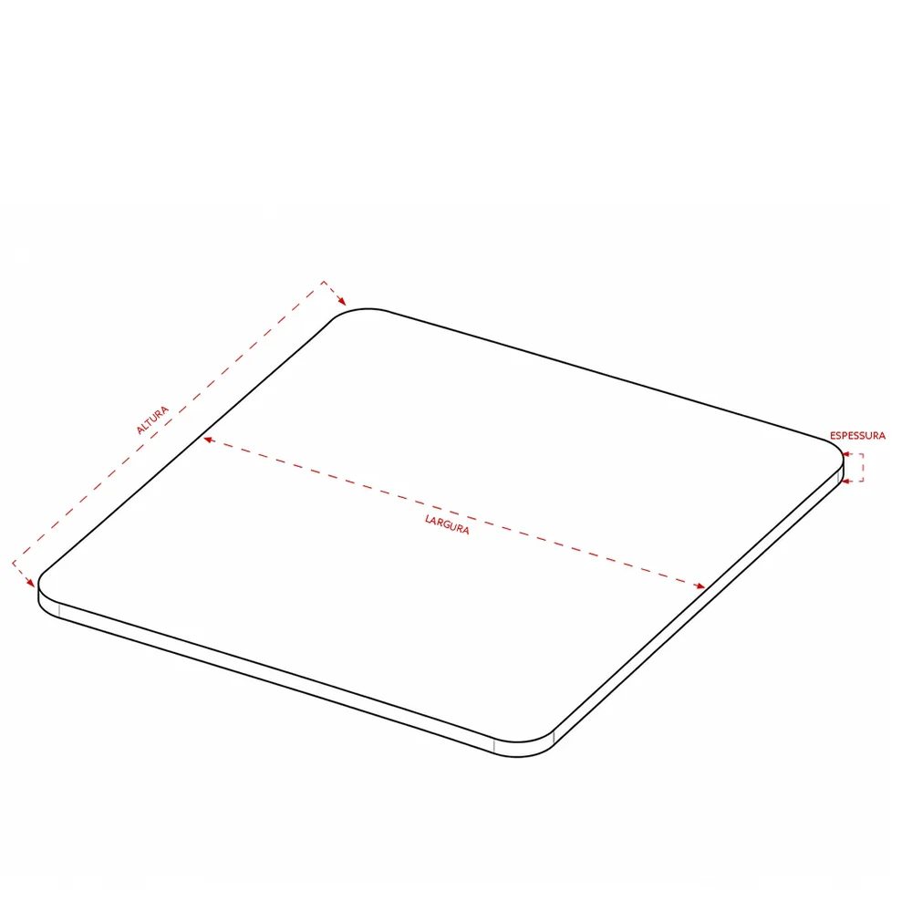 Mouse Pad Poliéster 21 x 25 cm para Brindes