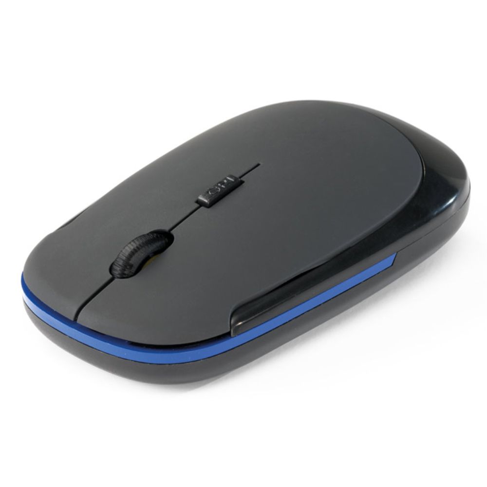 Mouse Wireless Azul Personalizado para Brindes