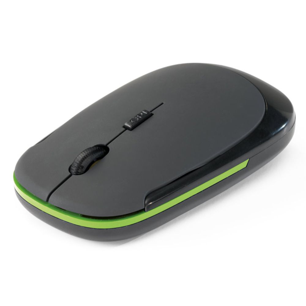 Mouse Wireless Verde Personalizado para Brindes
