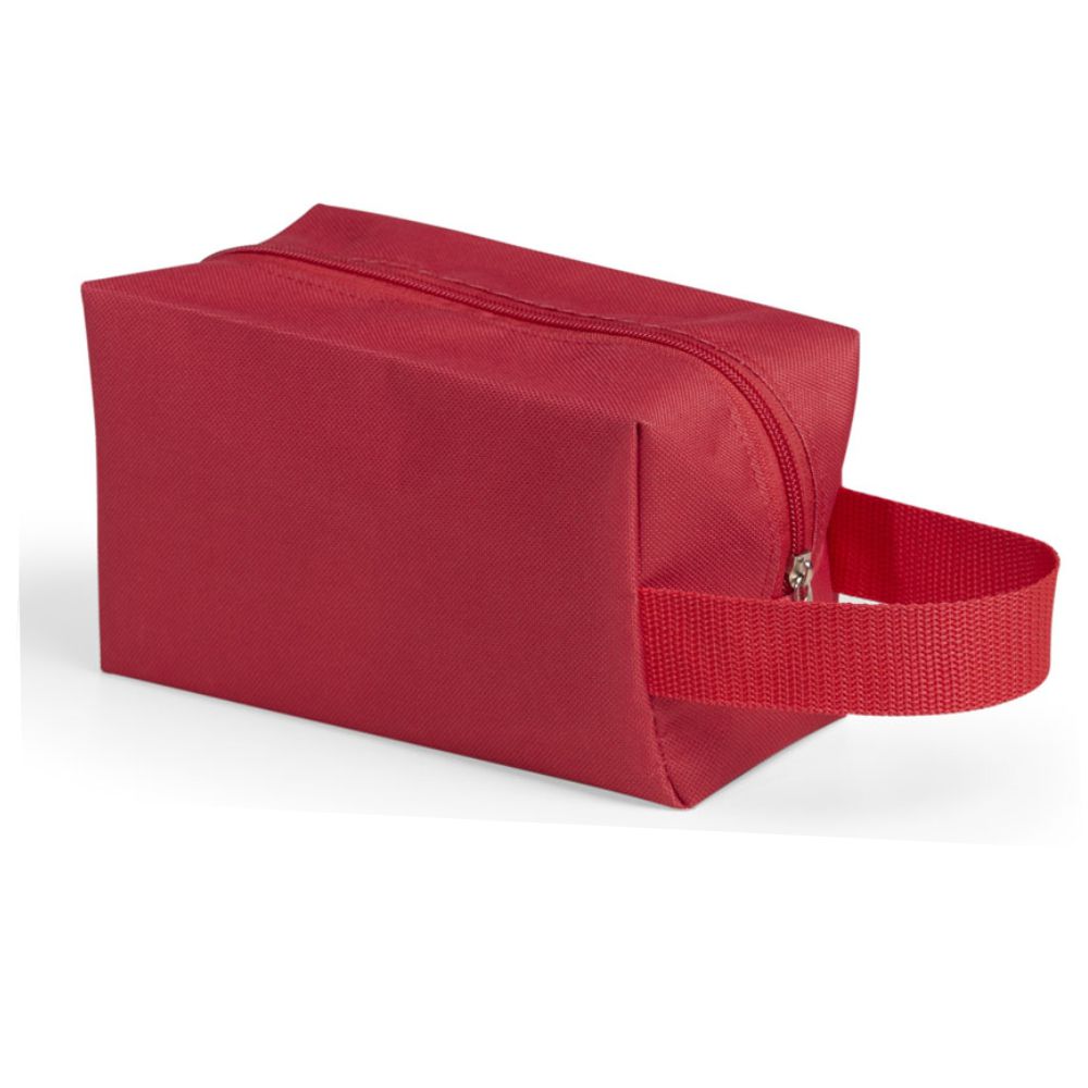 Nécessaire de Nylon Vermelho para Brindes Promocional